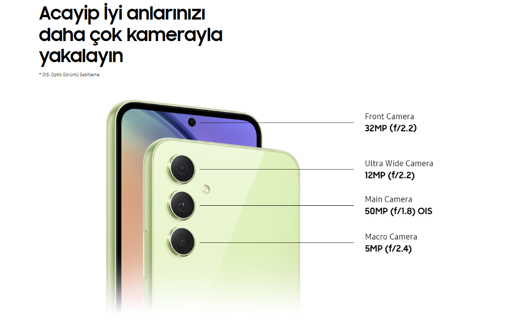 Samsung Galaxy A54 Kamera